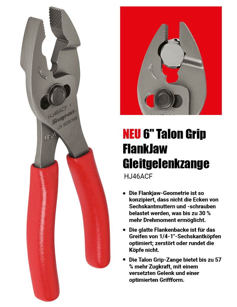 NEW Talon Grip FlankJaw Pliers GERMAN